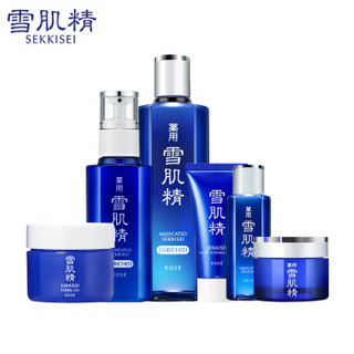 SEKKISEI 雪肌精 黄金水乳豪华盈润套装 6瓶装(化妆水330ml+乳液130ml+洗颜乳20ml+化妆水24ml+凝露6g+乳液20ml)