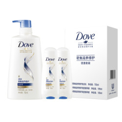 多芬(DOVE)洗发水护发素套装 密集滋养修护(洗发乳700ml+润发精华素195mlx2) *2件