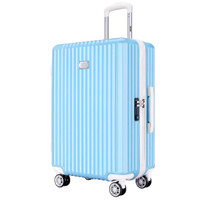 GENVAS 君华仕 A-7008-245 万向轮拉杆箱 天空蓝 24英寸