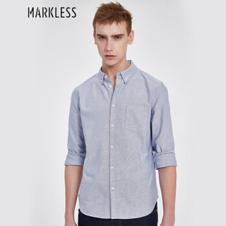  Markless CSA7504M 男士长袖衬衫 蓝色 175/L