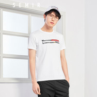 Semir 森马 19038001211 男士短袖t恤 漂白 L