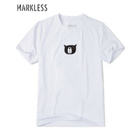 Markless TXN601MB4 男士短袖t恤 白色-doghead M