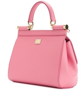 DOLCE & GABBANA Pink 'Love' Sicily Bag 女士心形手提包 