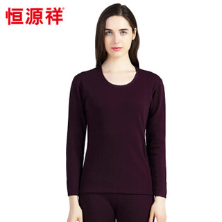 恒源祥 YCA0082Z 女士加绒保暖内衣套装 (L=170/95、紫红)