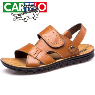 CARTELO L002 男士休闲凉鞋 黄色 41