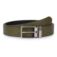 EMPORIO ARMANI 阿玛尼 Y4S221 YCM7E 82265 男士牛皮针扣皮带 橄榄绿色