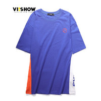 ViiSHOW TD1284182 男士短袖T恤 蓝色 M