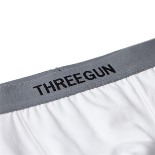 THREEGUN 三枪 1850Z277B3 男士内裤平角裤头 (3条装、2XL、藏青+黑+深麻灰)