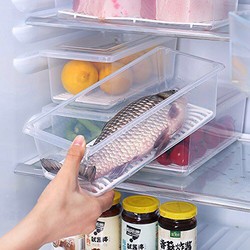 寻芳 冰箱海鲜鱼虾肉类可沥水保鲜盒 *3件
