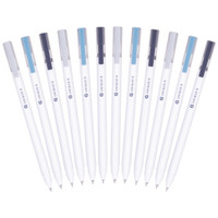 deli 得力 A025 中性笔 (黑色、0.5mm、12支/盒)