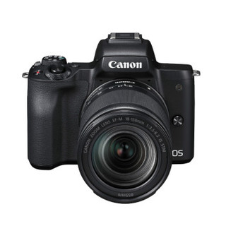 京东PLUS会员：Canon 佳能 EOS M50（18-150镜头）微单相机（APS-C、2410万、黑色）
