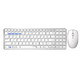 雷柏（Rapoo） 9300M 键鼠套装 无线蓝牙键鼠套装 办公键盘鼠标套装 超薄键盘 无线键盘 ipad键盘 白色