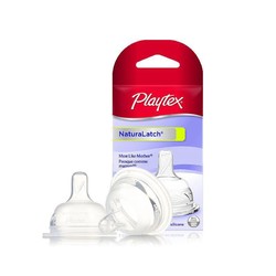 Playtex 倍儿乐 自然触感奶嘴 2只装 慢流速 0-3个月