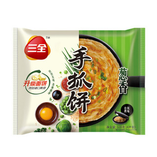 三全 千丝手抓饼 (4片 320g、葱香)