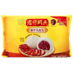 湾仔码头 蜜汁叉烧包 350g*2 20只 早餐包子 早茶点心 儿童面点 方便菜 *5件