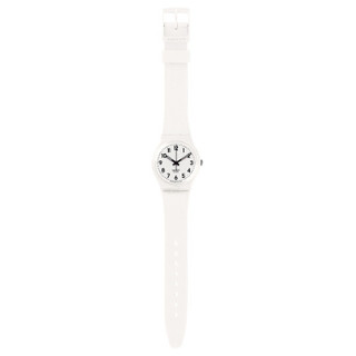 swatch 斯沃琪 原创系列 GW151O 石英男女表 34mm 白色  白色  硅胶