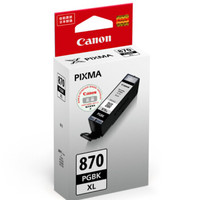 GLAD 佳能 Canon 佳能 PGI-870XL PGBK 黑色墨盒 (黑色、原装耗材、超值/大容量)