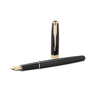 PARKER 派克 钢笔 钢笔 Sonnet卓尔系列 黑色 23K金笔尖 M尖 单支装
