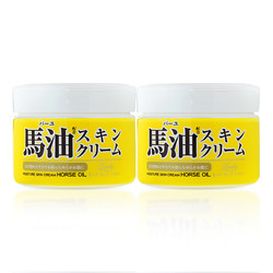 日本 Loshi 北海道马油面霜膏长效滋润保湿补水 220g 温和低敏2罐