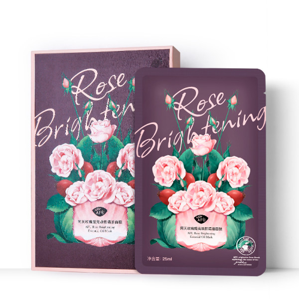afu 阿芙 精油玫瑰提亮焕肤面膜 12片