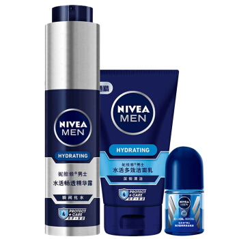 NIVEA 妮维雅 男士小蓝管3件套 (小蓝管+男士洗面奶50g+走珠12ml)