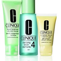 CLINIQUE 倩碧 三部曲套装 (洁肤水4号100ml+洁面皂50ml+润肤露30ml)