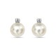  Amazon Collection 14 K 金 珍珠钻石耳钉 (1/10克拉，G-H 色， SI1-SI2净度）　
