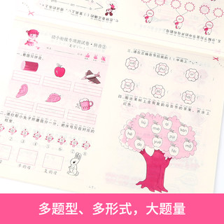  《幼小衔接专项测试卷：拼音+数学+识字》（6册）