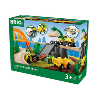 BRIO BROC33789 小火车模型套装-伐木运输套装