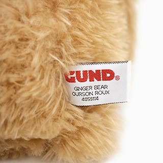 GUND 可爱棕色小熊毛绒玩具-高15英寸(38cm)