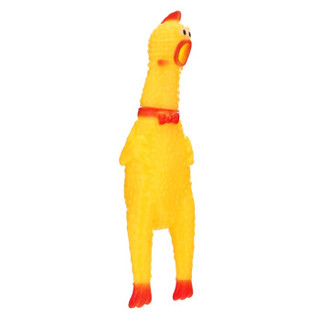 好友宠友 怪叫鸡 惨叫鸡 宠物减压发声玩具 绝望的战斗鸡 小号两只装 黄色