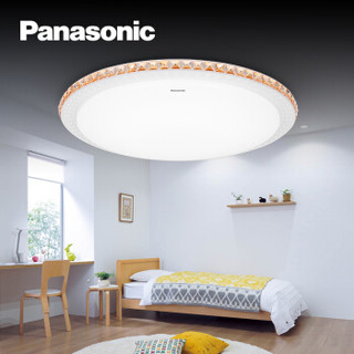 Panasonic 松下 LED吸顶灯 装饰水晶 琥珀色圆形 28W