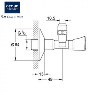 GROHE 高仪 2201700M 角阀