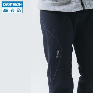 DECATHLON 迪卡侬 TRIBORD 儿童抓绒裤 (黑色)