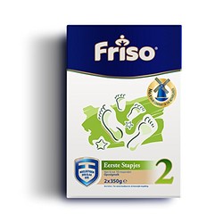 Friso 美素佳儿 荷兰系列2段(6-10个月)较大婴幼儿配方奶粉5倍DHA配方700g*6盒/箱