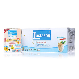 力大狮 Lactasoy 黄豆味豆奶 125ml*6盒 泰国进口 营养早餐 豆奶 *3件