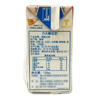 Lactasoy 力大狮 黄豆味豆奶 125ml*6盒