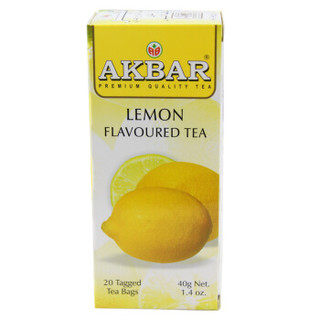 斯里兰卡进口 阿客巴（AKBAR） 柠檬味红茶 （调味茶）40g（ 20*2g）/盒 斯里兰卡进口