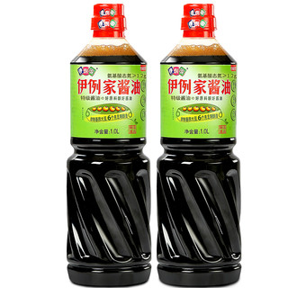 伊例家 黄豆酿造酱油 (瓶装、1L*2)