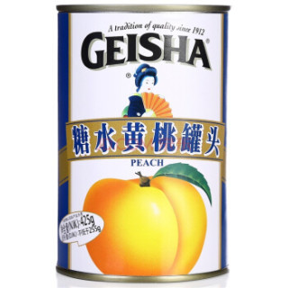 GEISHA 格益莎 糖水黄桃罐头 425g