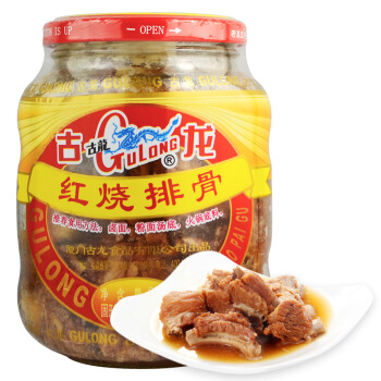 古龙食品肉罐头下饭菜红烧排骨390g3件