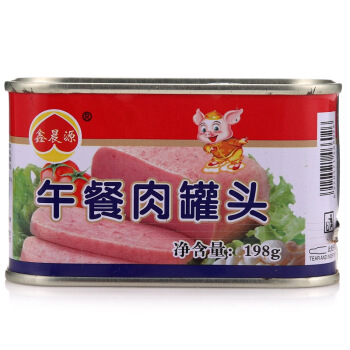 京东超市鑫晨源肉罐头午餐肉罐头198g3件