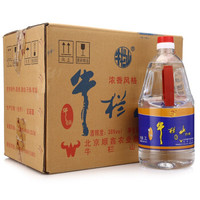 牛栏山 陈酿 38度 浓香型白酒 2L*6桶 整箱装