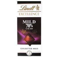 移动端：Lindt 瑞士莲 排装70％可可黑巧克力 100g