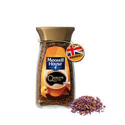 Maxwell House 麦斯威尔 英国进口 速溶香醇金咖啡 黑咖啡 冻干粉 100g/瓶