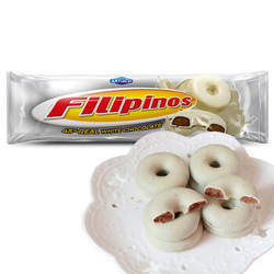 西班牙进口 FILIPINOS 巧圈圈 白巧克力脆 135g *12件