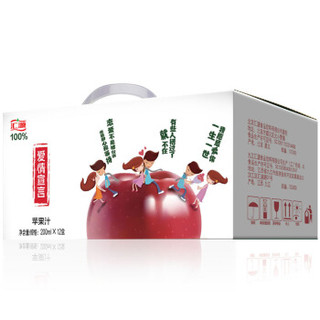 Huiyuan 汇源 爱情宣言 100%苹果汁 200ml*12盒