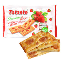 Totaste 土斯 草莓味夹层饼干 360g *19件
