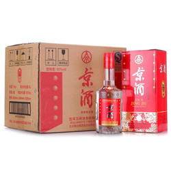 五粮液股份公司出品 京酒 淡雅·柔 52度 整箱装白酒 500ml*6瓶 口感浓香型 *3件