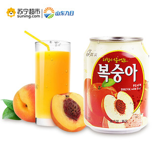 九日 桃果汁饮料 (238ml*12罐、蜜桃味)